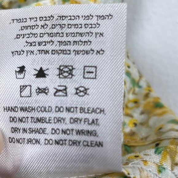 Anthropologie Sabina Musayev Floral Daisy Faux Wrap Mini Skirt Size Large - Picture 5 of 5